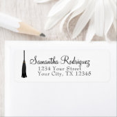 Black Tassel Abschluss Label (Insitu)