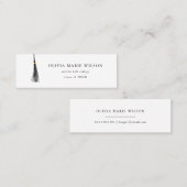 Black Tassel Abschluss Name Card Mini Visitenkarte (Vorne/Hinten)