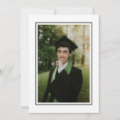 Black Tassel Grad Party Abschluss Einladungskarte (Rückseite)