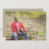 Black Tassel Worth Hassle Foto Abschluss Ankündigung (Vorne/Hinten)