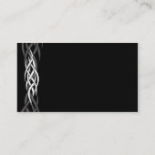 Black Tattoo Business Card Visitenkarte (Rückseite)