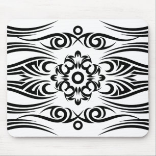 Black Tattoo Tribal 1 Mousepad