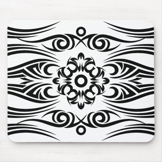 Black Tattoo Tribal 1 Mousepad (Vorne)