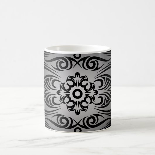Black Tattoo Tribal 1 | Schwarzer FackelIN Kaffeetasse (Mittel)