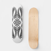 Black Tattoo Tribal 1 Skateboard (Vorderseite)