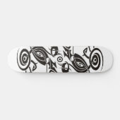 Black Tattoo Tribal 2 Skateboard (Horizontal)