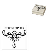 BLACK TATTOO TRIBAL 3 + Ihr Backgr. Ideen Gummistempel (Stempel)