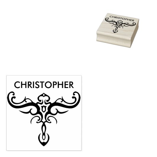 BLACK TATTOO TRIBAL 3 + Ihr Backgr. Ideen Gummistempel (Stempel)