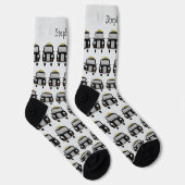 Black Taxi Design Personalisiert Socken (Rechts)