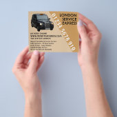 Black Taxi mit Preisliste Flyer (Gruppe)