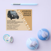 Black Taxi mit Preisliste Flyer (Einzeln)