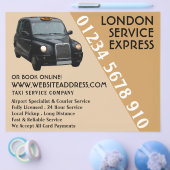 Black Taxi mit Preisliste Flyer (Einzeln)