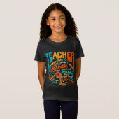Black Teacher Educational Magic Africa Proud Histo T-Shirt (Vorne ganz)