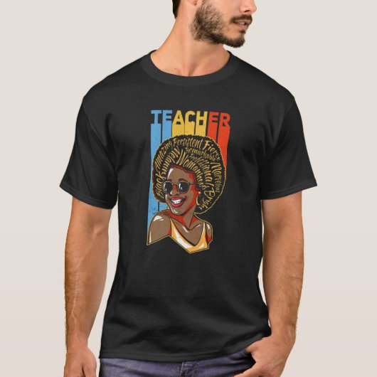 Black Teacher Educator African American Black Hist T-Shirt (Vorderseite)