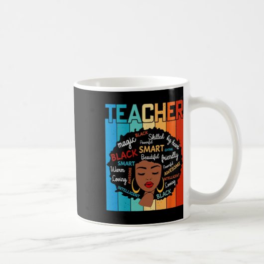 Black Teacher Magic Black History Education Melani Kaffeetasse (Rechts)