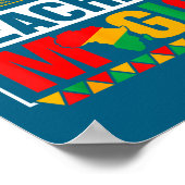 Black Teacher Magic Black History Month Teacher Me Poster (Ecke)