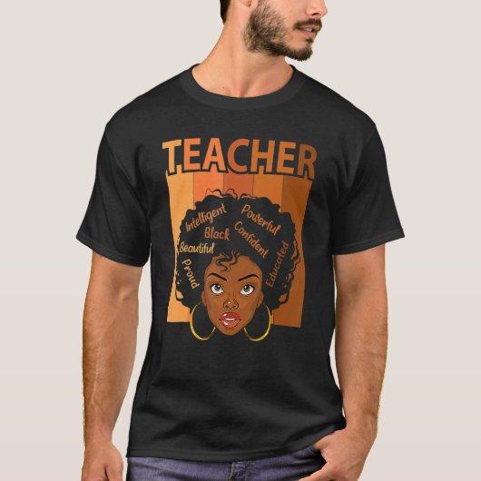 Black Teacher Magic Black History Month Teacher Te T-Shirt (Vorderseite)
