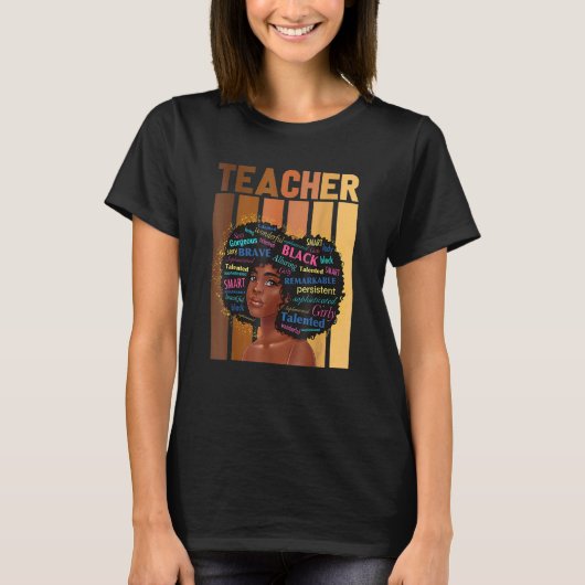 Black Teacher Magic Black History Month Teacher Te T-Shirt (Vorderseite)