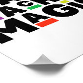 Black Teacher Magic Melanin Schwarze Geschichte Mo Poster (Ecke)