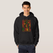 Black Teacher Magic Retro Groovy Teacher Black His Hoodie (Vorne ganz)
