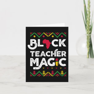 Black Teacher Magic Teacher Schwarze Geschichte Mo Karte