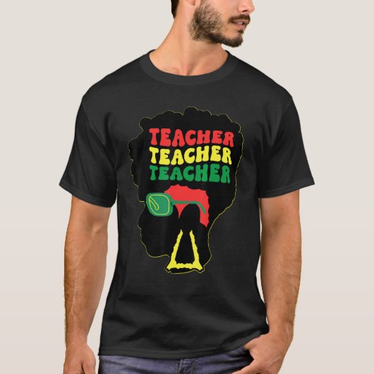Black Teacher Queens Melanin Women Sista Teachers  T-Shirt (Vorderseite)