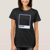 Black Techno Music EDM Electro Deep House T-Shirt (Vorderseite)