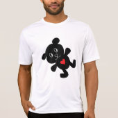Black Teddy Bären Liebe Mens Active T-Shirt (Vorderseite)