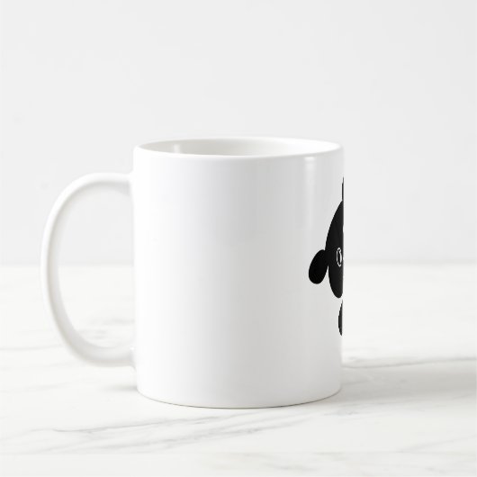 Black Teddy Bear Liebe Kaffeetasse (Links)