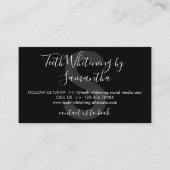 Black Teeth Whitening Aftercare Tipps Visitenkarte (Vorderseite)