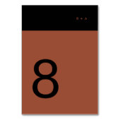 Black Terracotta auf dem Monte San Giorgio Tischnummer (Vorderseite)