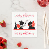 Black Terrier Dogs Geschenk Serviette (Beispiel)