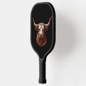Black Texas longhorn Pickleball Schläger (Links)