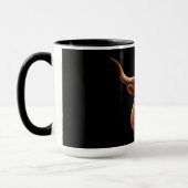 Black Texas longhorn Tasse (Links)
