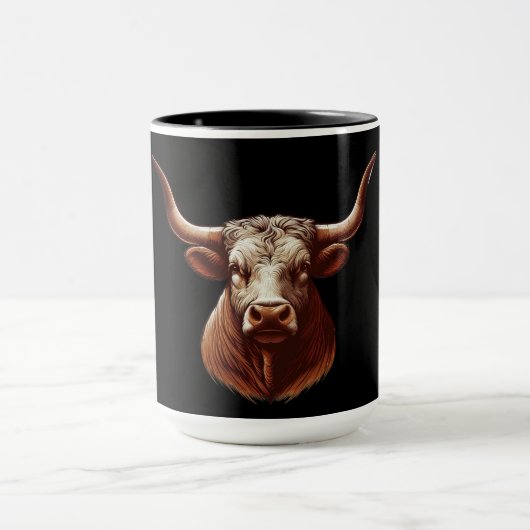 Black Texas longhorn Tasse (Zentrum)