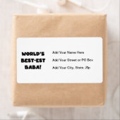 Black Text Best Baba T - Shirt und Geschenke (Insitu)