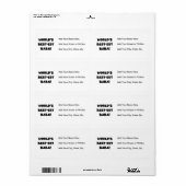 Black Text Best Baba T - Shirt und Geschenke (Vorne)