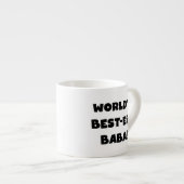 Black Text Best Baba T - Shirt und Geschenke Espressotasse (Vorderseite Rechts)