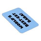 Black Text Best Baba T - Shirt und Geschenke Magnet (Rechte Seite)