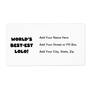 Black Text Best Lolo T - Shirt und Geschenke