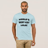 Black Text Best Lolo T - Shirt und Geschenke (Vorne ganz)