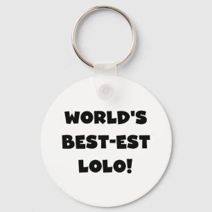 Black Text Best Lolo T - Shirt und Geschenke Schlüsselanhänger