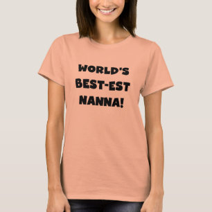 Black Text Best Nanna T - Shirt und Geschenke