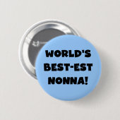 Black Text Best Nonna T - Shirt and Gifts Button (Vorne & Hinten)