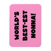 Black Text Best Nonna T - Shirt and Gifts Magnet (Vertikal)