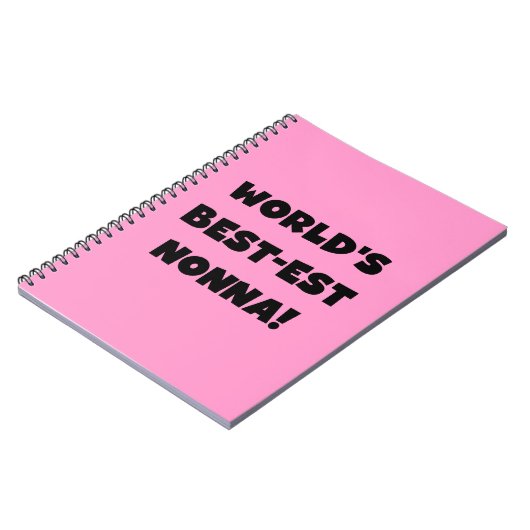 Black Text Best Nonna T - Shirt and Gifts Notizblock (Linke Seite)