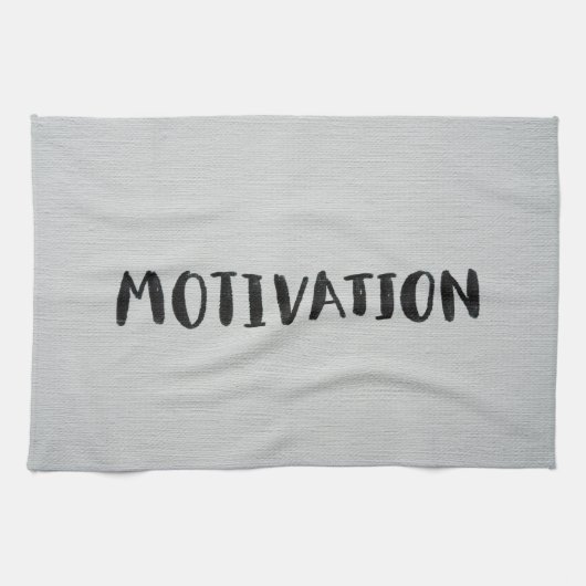 Black Text Kitchtuch Geschirrtuch (Horizontal)