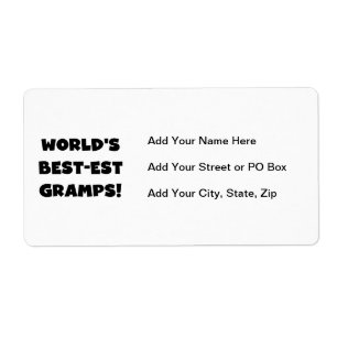 Black Text World's Best Gramps Geschenke