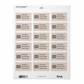 Black Text World's Best Gramps Geschenke Adressaufkleber (Vorne)