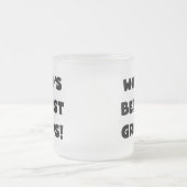 Black Text World's Best Gramps Geschenke Mattglastasse (Mittel)